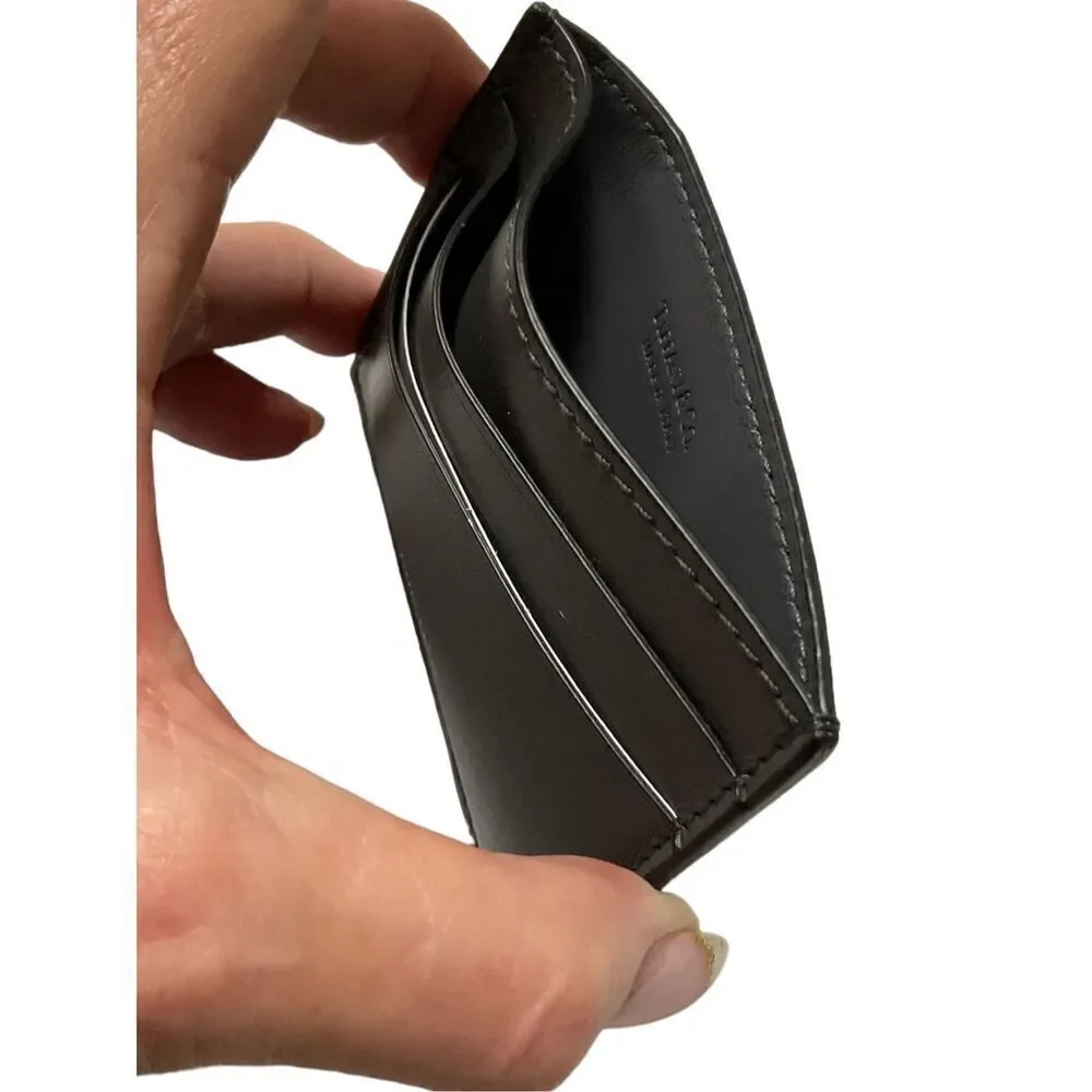 Tiffany & Co. Unisex Black Leather Cardholder